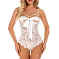 thumbnail image 1 of uublik Valentines Lingerie Set for Women Babydoll Bodysuit Plus Size Sexy Naughty Lace, 1 of 2