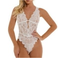 thumbnail image 1 of uublik Valentines Lingerie Set for Women Babydoll Lace Bodysuit Plus Size Sexy Naughty, 1 of 5