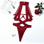 uublik Valentines Lingerie Set for Women Babydoll Sexy Naughty Bodysuit Lace Plus Size