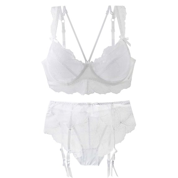 uublik Valentines Lingerie Set for Women Bodysuit Sexy Naughty Babydoll Lace Plus Size