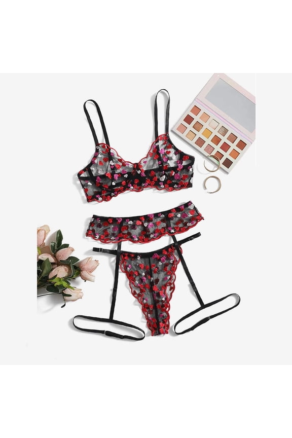 Valentines Lingerie Set for Women Lace Babydoll Sexy Naughty Plus Size Bodysuit