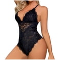thumbnail image 1 of uublik Valentines Lingerie Set for Women Lace Bodysuit Plus Size Babydoll Sexy Naughty, 1 of 4