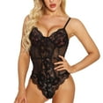 thumbnail image 1 of uublik Valentines Lingerie Set for Women Lace Plus Size Babydoll Sexy Naughty Bodysuit, 1 of 5