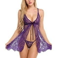 thumbnail image 1 of uublik Valentines Lingerie Set for Women Lace Plus Size Babydoll Sexy Naughty Bodysuit, 1 of 5