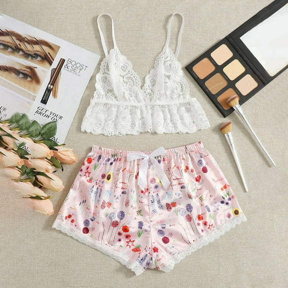 uublik Valentines Lingerie Set for Women Lace Plus Size Babydoll Sexy Naughty Bodysuit