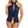 thumbnail image 1 of uublik Valentines Lingerie Set for Women Plus Size Babydoll Sexy Naughty Bodysuit Lace, 1 of 5