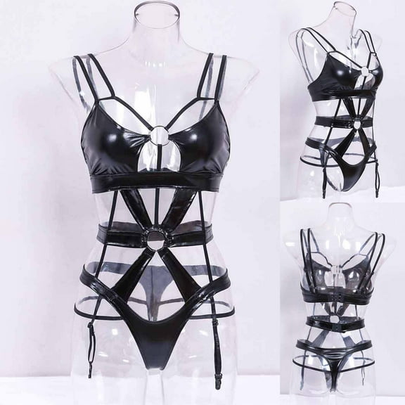 uublik Valentines Lingerie Set for Women Plus Size Babydoll Sexy Naughty Bodysuit Lace