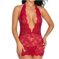 thumbnail image 1 of uublik Valentines Lingerie Set for Women Plus Size Lace Sexy Naughty Bodysuit Babydoll, 1 of 5