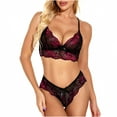 thumbnail image 1 of uublik Valentines Lingerie Set for Women Plus Size Lace Sexy Naughty Bodysuit Babydoll, 1 of 4