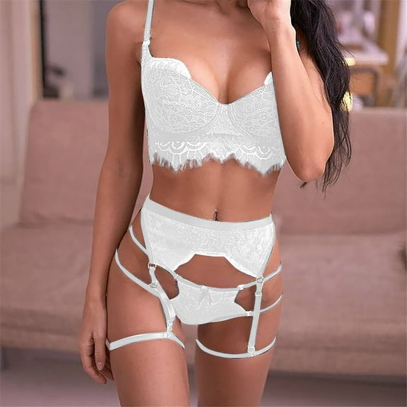 uublik Valentines Lingerie Set for Women Plus Size Lace Sexy Naughty Bodysuit Babydoll