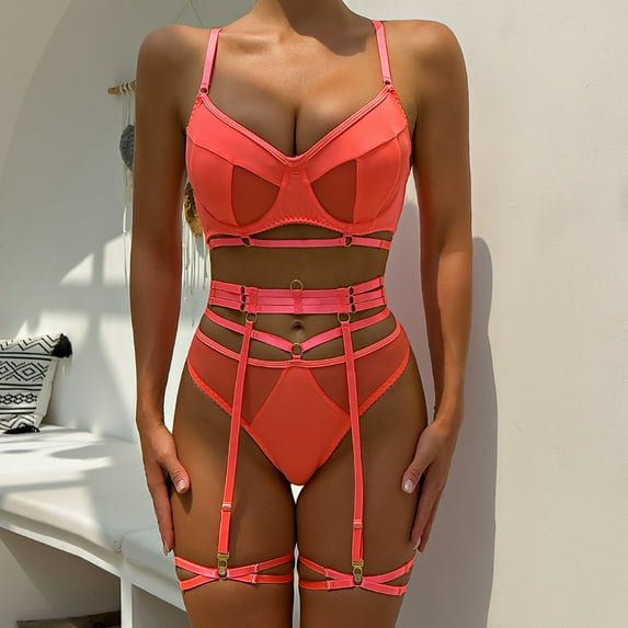 uublik Valentines Lingerie Set for Women Sexy Naughty Babydoll Plus Size Bodysuit Lace