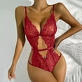 thumbnail image 1 of uublik Valentines Lingerie Set for Women Sexy Naughty Lace Bodysuit Babydoll Plus Size, 1 of 1