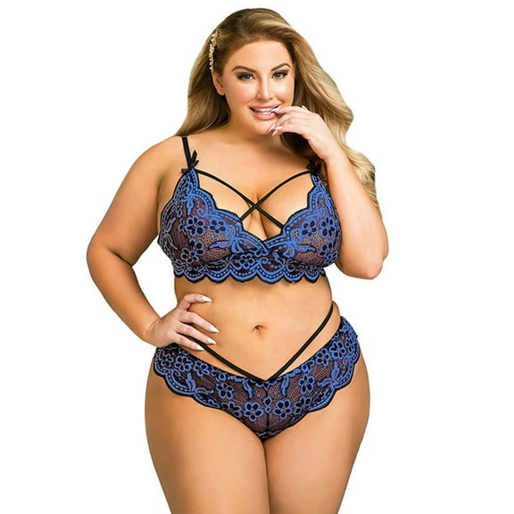 uublik Valentines Lingerie Set for Women Sexy Naughty Lace Bodysuit Babydoll Plus Size