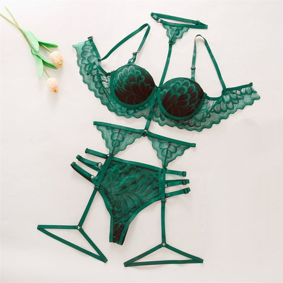 uublik Valentines Lingerie Set for Women Sexy Naughty Plus Size Babydoll Bodysuit Lace