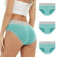 thumbnail image 1 of uublik Value 3-Pack, Women Panties Leak Proof Cotton Overnight Menstrual Panties Briefs Period Underwear Green, 1 of 5