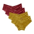 thumbnail image 1 of uublik Value 4-Pack, Briefs for Women Comfortable Seamless Lightweight Soft Lace High Waist Panties, 1 of 4