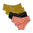 thumbnail image 1 of uublik Value 4-Pack, Underwear Women Briefs Comfortable Seamless Lightweight Soft Lace High Waist Panties, 1 of 4