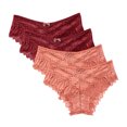 thumbnail image 1 of uublik Value 4-Pack, Womens Panties Comfortable Seamless Lightweight Soft Lace High Waist Panties, 1 of 4