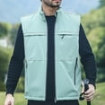 thumbnail image 1 of uublik Vest Jacket Men Winter Warm Snow Coat Windbreaker Work Outerwear Snowboarding Jackets Green, 1 of 5