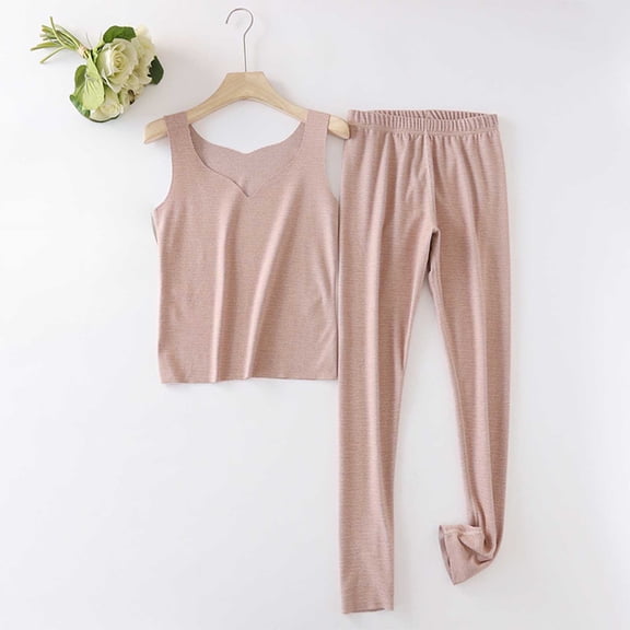 uublik Women Nightgown Sets Pajama Soft Comfy Fleece Pjs Pullover Pants Loose 2 Piece Sleepwear Coffee