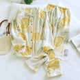thumbnail image 1 of uublik Women Pajama Sets Fuzzy Soft Comfy Fleece Pjs Pullover Pants Loose 2 Piece Sleepwear Yellow, 1 of 3