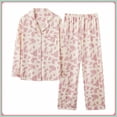 thumbnail image 1 of uublik Women Pajama Sets Long Sleeve Button Down Sleepwear Nightwear Soft Pjs Lounge Sets, 1 of 3