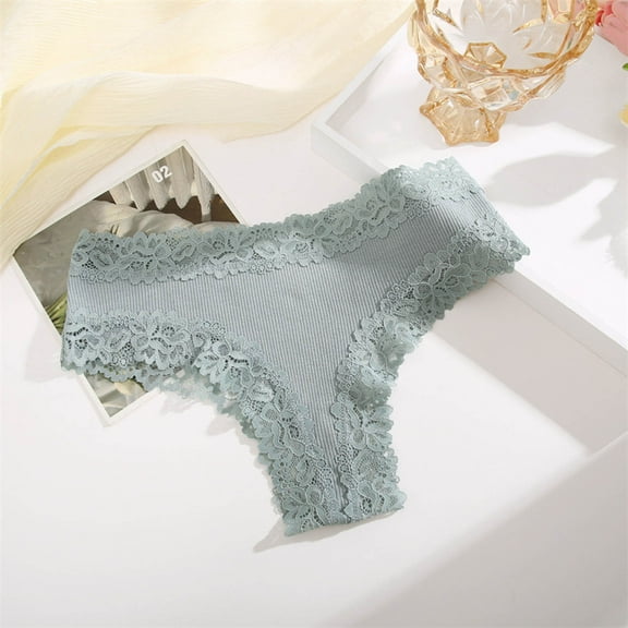 uublik Women Panties Gray Ladies Seamless Brief Comfort Womens Lace Panties
