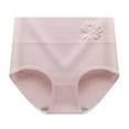 thumbnail image 1 of uublik Women Panties Pink Full Coverage No Show High Waisted Seamless Ladies Panties, 1 of 2