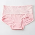 thumbnail image 1 of Asgosdo Women Period Panties Pink High Waisted Postpartum Underwear Soft Stretch Panties Full Coverage Briefs, 1 of 2