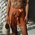 thumbnail image 1 of uublik Shorts Women Summer Super Soft Casual Shorts Orange, 1 of 5