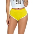 thumbnail image 1 of uublik Women Shorts Super Soft Stretch Summer Sport Shorts Yellow, 1 of 5