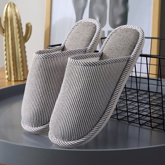 uublik Women Slippers Memory Foam House Slippers Indoor Outdoor Cozy Plush Closed Toe House Shoes, Coffee
