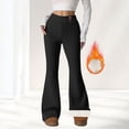 thumbnail image 1 of Asgosdo Women Thermals Pant Fleece Flare Leggings Winter Warm Bootcut Workout Yoga Pants Women, Black, 1 of 7