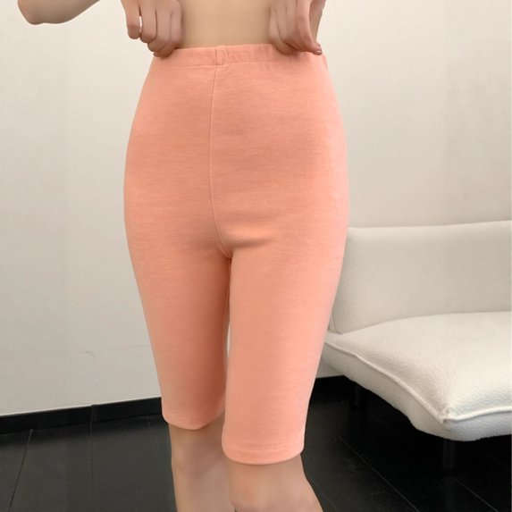 Asgosdo Women Warm Long Johns Thick Fleece Warm High Waisted Pants for Winter Snow, Pink