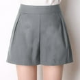 thumbnail image 1 of uublik Women's Bike Shorts with Pockets Super Soft High Waisted Athletic Shorts Gray, 1 of 4