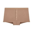 thumbnail image 1 of uublik Women's Boxer Briefs Brown Underwear for Women Seamless Breathable Women's Briefs, 1 of 4
