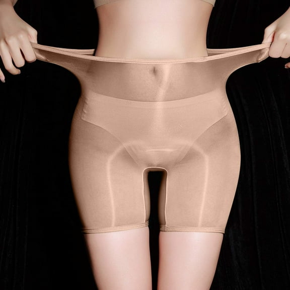 uublik Women's Short Panties Coffee Seamless High Waisted Boxer Briefs Comfy Stretch Shorts