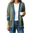 thumbnail image 1 of uublik Women's Cardigan Army Green Casual Long Sleeve Button Down Classic Jacket Fall Coat, 1 of 5