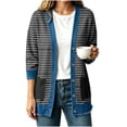 thumbnail image 1 of uublik Women's Cardigan Black Casual Long Sleeve Button Down Classic Jacket Fall Coat, 1 of 5