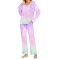 thumbnail image 1 of uublik Women's Pajamas Long Sleeve Tops and Long Pants Soft Comfy Pajamas Set 2 Piece Outfits, 1 of 5