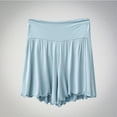 thumbnail image 1 of uublik Women's Shorts Casual Flowy Shorts Wide Leg Athletic Shorts Women Light Blue XXL, 1 of 5