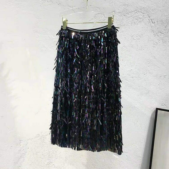 uublik Women's Skirts Sequin Party Glitter Skirts