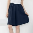 thumbnail image 1 of uublik Womens Baggy Shorts Cotton Linen Flowy Wide Leg Tie Shorts Women Lounge Shorts Navy XXL, 1 of 4