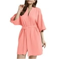 thumbnail image 1 of uublik Womens Bathrobe Nightdress Bathrobe Nightgown Comfortable Pajamas for Women Pink, 1 of 5