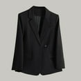 thumbnail image 1 of uublik Womens Blazers Dressy Casual Work Office Blazer Stretch Lapel Collar Long Sleeve Jacket Suit Blazer Black Clothes, 1 of 5