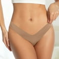 thumbnail image 1 of uublik Womens Briefs Underwear Coffee Soft Breathable Seamless Brief Satin Ladies Panties, 1 of 5