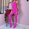 thumbnail image 1 of uublik Womens Comfy Lingerie Sets Valentine's Day One Piece Nightwear Lace Nightgown Bodysuit Chemise Sleepwear Hot Pink Free Size, 1 of 3
