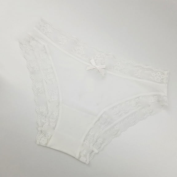 uublik Womens Panties Briefs White Ladies Seamless Brief Comfort Womens Lace Panties