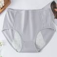 thumbnail image 1 of uublik Womens Underwear Briefs High Waist Breathable Briefs Soft Underpants Ladies Stretch Panties Leakproof Underwear for Women Gray, 1 of 3