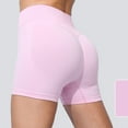 thumbnail image 1 of uublik Workout Shorts With Pockets for Women High Waisted Running Yoga Shorts Summer Casual Quick Dry Shorts Pink, 1 of 5